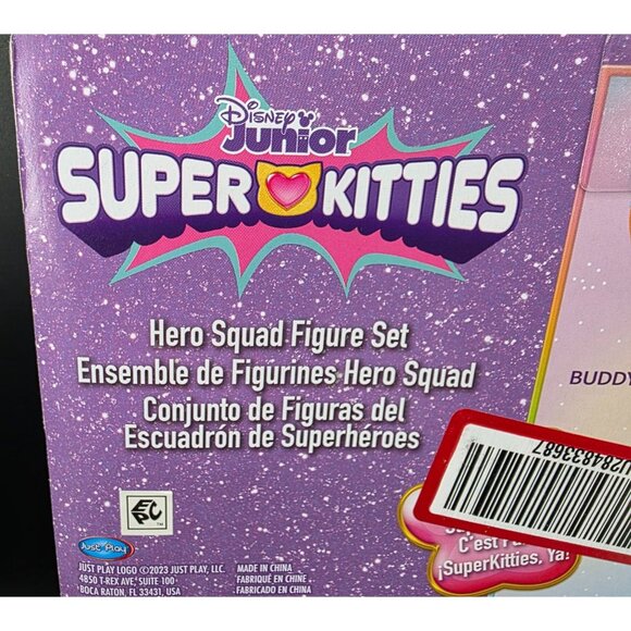 Disney Junior Super Kitties Hero Squad 5-Figure Set Ginny Buddy Bitsy Sparks - Picture 6 of 6